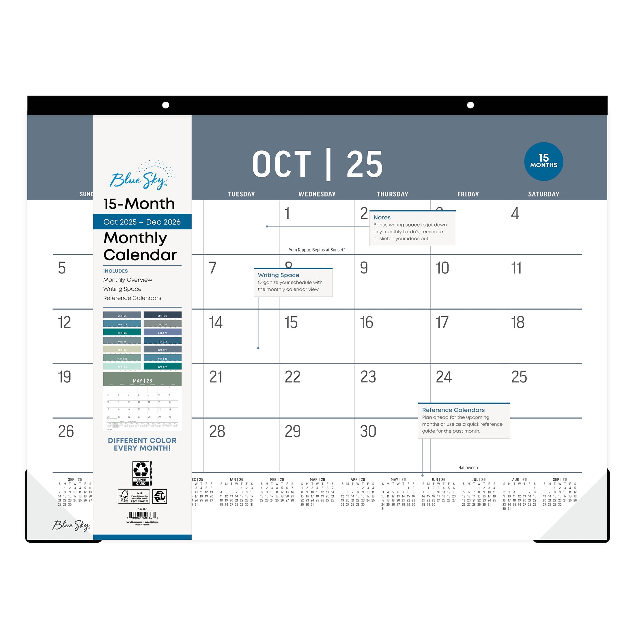 Blue Sky Desk Pad Calendar in Calendars - Walmart.com