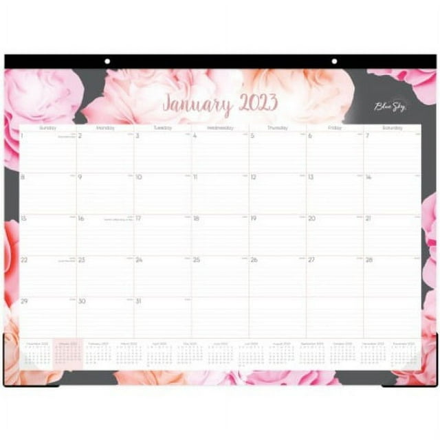 Blue Sky Monthly Desk Pad, 22 x 17 , Joselyn, January To December 2023