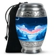 thumbnail image 1 of Blue Sky Night View Large Memorial Urns For Human Ashes Adult Female & Male - Cremation Urn For Adult Women Ashes - Funeral Memorial Ashes - 10 Inch, 1 of 2