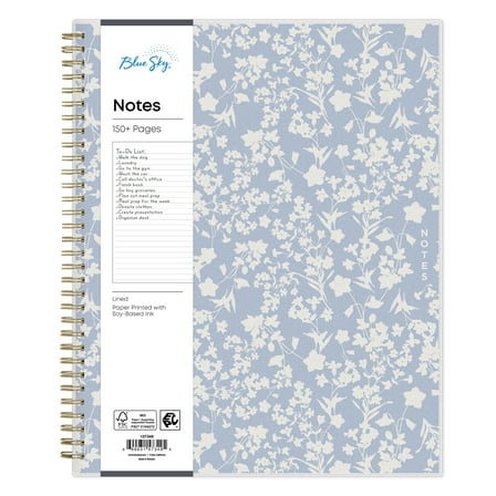 Blue Sky Notebook, 8.5x11, Wildfields