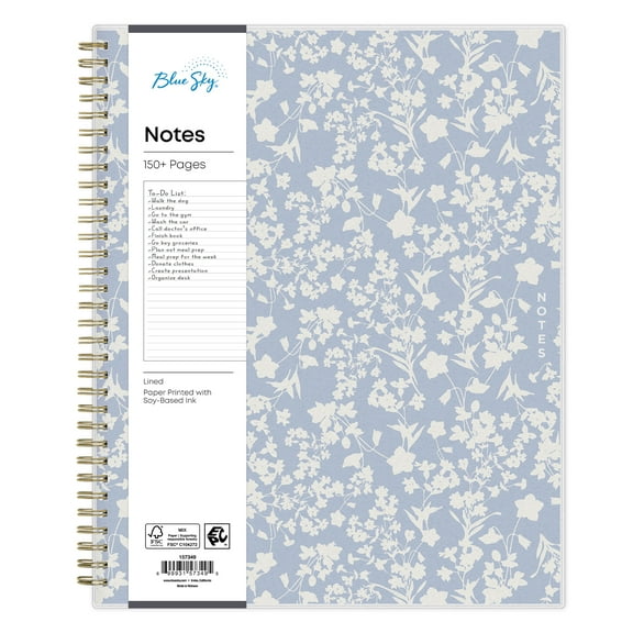 Blue Sky Notebook, 8.5x11, Wildfields