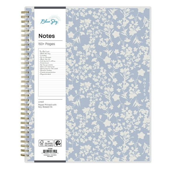 Blue Sky Notebook, 8.5x11, Wildfields