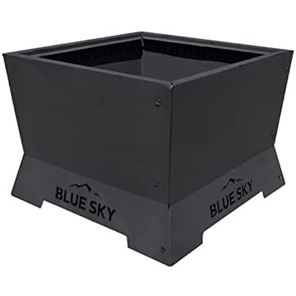 Blue Sky Outdoor Living 22" Square Peak Patio Smokeless Fire Pit, Firewood and/or Wood Pellet Burning