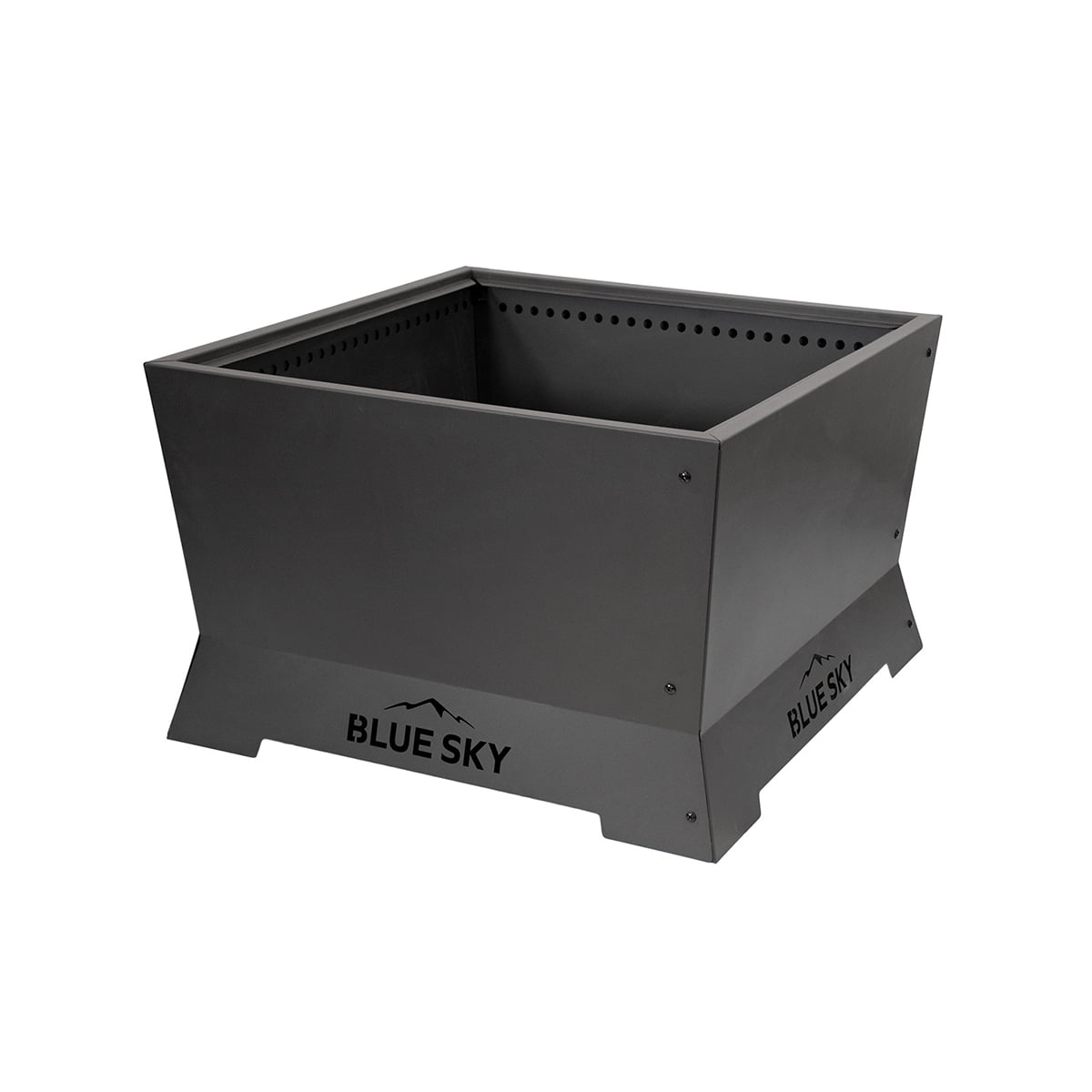 Blue Sky 28" Black Steel Smokeless Square Fire Pit