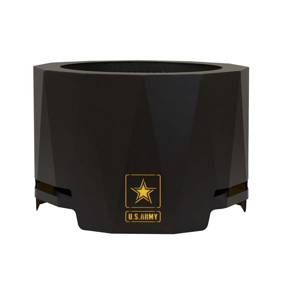 Blue Sky Outdoor Living U.S. Army Peak Smokeless Patio Fire Pit, Black