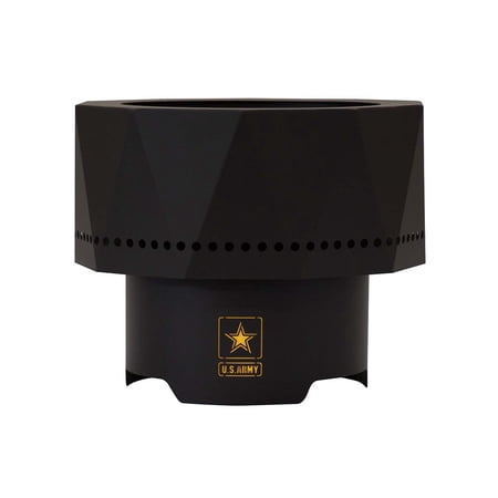 Blue Sky Outdoor Living U.S. Army Ridge Portable Fire Pit, Black
