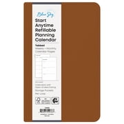 Blue Sky Perpetual Monthly Weekly Medium Planner 5" x 8" Tan January - December