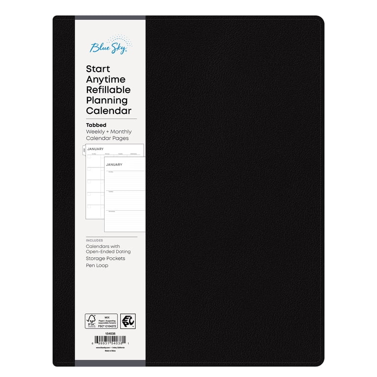 Blue Sky Perpetual Monthly Weekly Large Planner (8.5