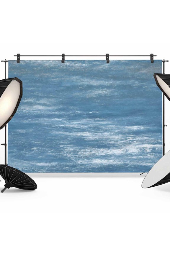 Blue Sky Photography Backdrop 8x6FT, Modern Abstract Gradient Blue Texture Photo Backdrops, Background for Photography Studio Photo Studio Background, Back Drop for Photoshoot