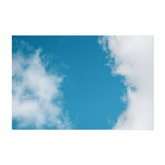 Blue Sky - Photography Minimalist Nature Abstract Summer Scenic Unframed Wall Art Print 5 x 7 inches