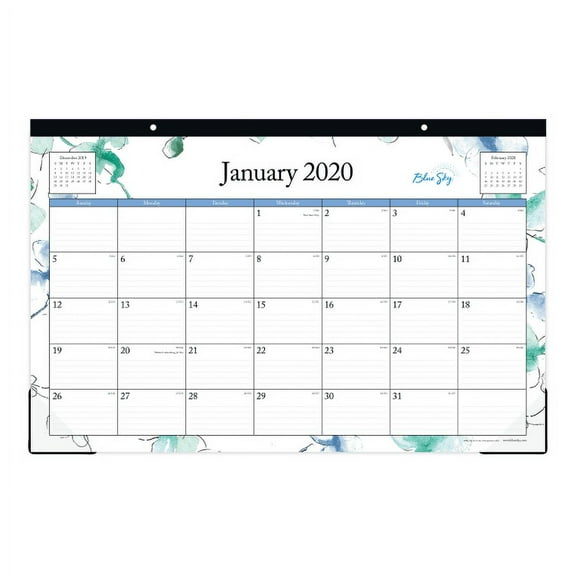 Blue Sky Premium Calendar Desk Pad