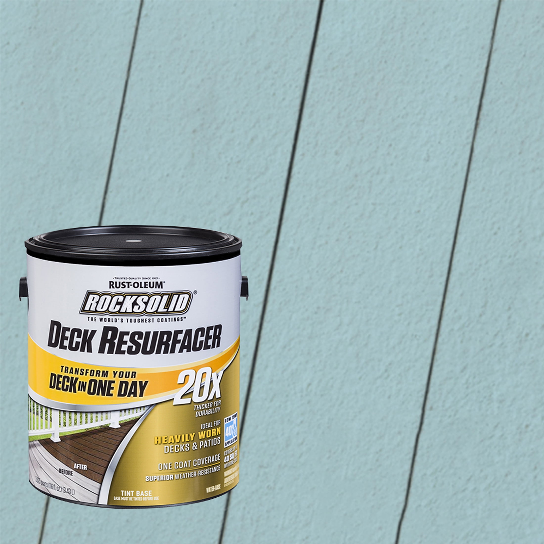 Blue Sky, RustOleum RockSolid 20X Exterior Wood Deck Resurfacer