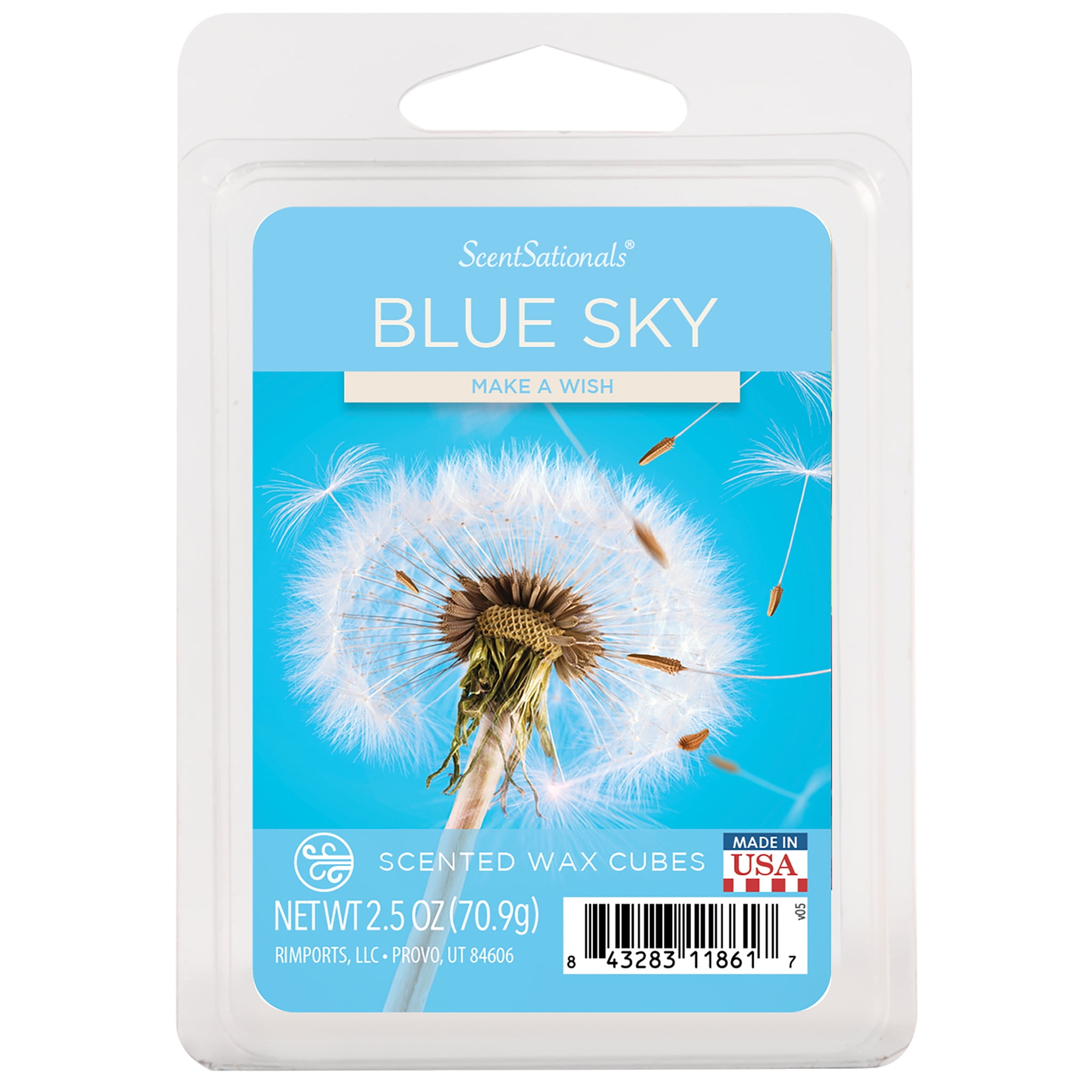 Scentsationals Blue Sky Scented Wax Cubes, 2.5 oz Package