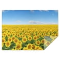 thumbnail image 1 of Blue Sky Sunflower Field Pattern Rectangle Tablecloth 60"x84",Waterproof Polyester Rectangle Table Cloth, Wipeable Spillproof Polyester Tablecloth for Dining, Camping, Indoor and Outdoor, 1 of 5
