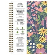 Blue Sky Sustainability 2025-2026 Weekly and Monthly Academic Year Planner Calendar, July 2025 - June 2026, 5" x 8", Flexible Cover From Recycled Plastic, Wirebound, Storage Pocket, Gail