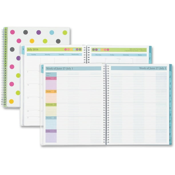 Blue Sky Teacher Dots Planner