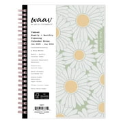 Blue Sky WAAV 2025-2026 Weekly and Monthly Academic Year Planner Calendar, July 2025 - June 2026, 5.875" x 8.625", Flexible Cover, Wirebound, Laminated Tabs, Storage Pocket, Michelle