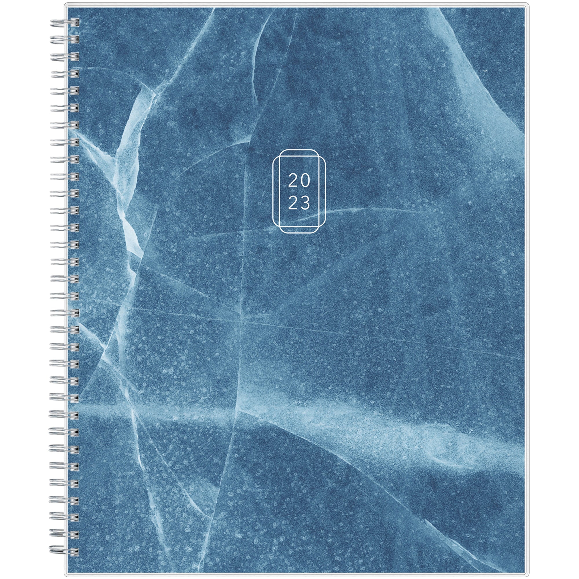 Blue Sky Weekly/Monthly Planner, 8-1/2" x 11", Blue Marble Frosted 