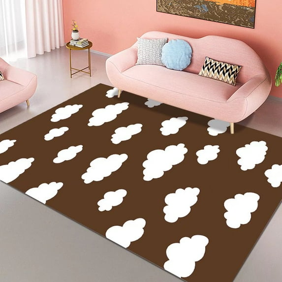 Blue Sky White Clouds Home Carpet Soft Cloud Carpets for Living Room Cream Style Rugs for Bedroom Gi