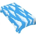 thumbnail image 1 of Blue Sky and White Clouds Tablecloth Decor Cloud Vector Set Collection Graphic Clip Art Design Table Cloth Dining Room Kitchen Table Cover 60" X 84" Oblong/Rectangle, 1 of 6
