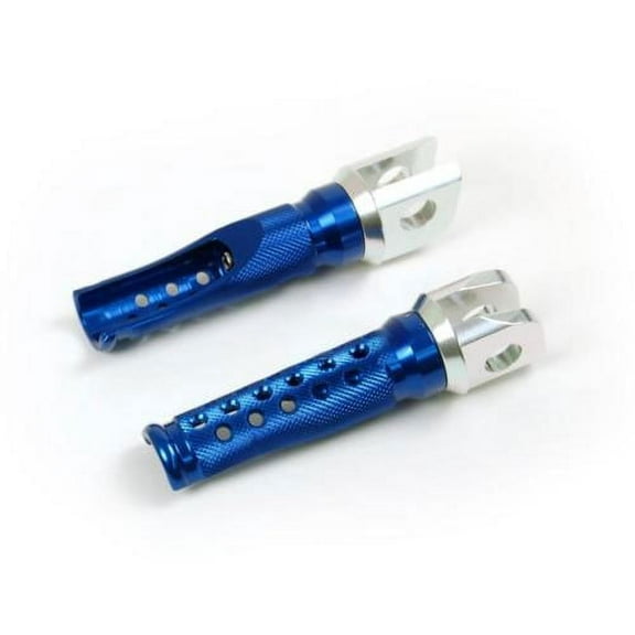 Blue Slashed Rear Foot Pegs for Honda CBR954 1993-2003