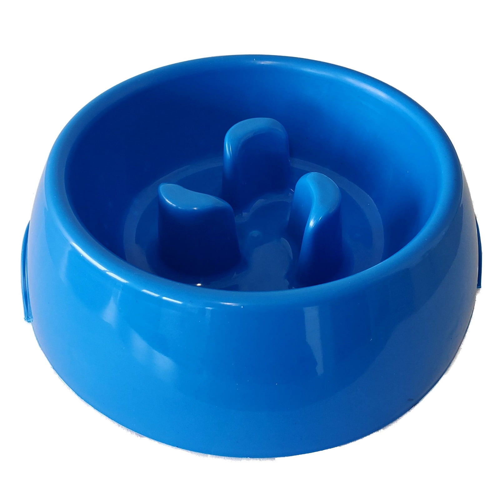 Blue Slow Feed Dog Bowl 9 x 2.75 inches Pet Feeder New