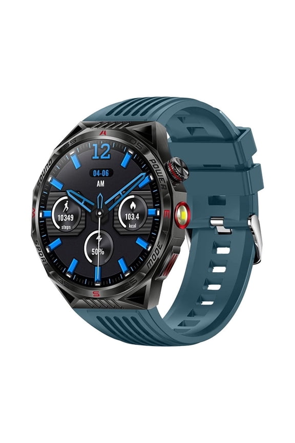 Blue Smart Sports Watch Hd Display Bluetooth Calling Long Battery Life Customizable Dials For Fitness Tracking And Notifications