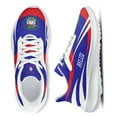 Blue Sneakers Belize Flag Lightweight Lace Up Outdoor Running Shoes