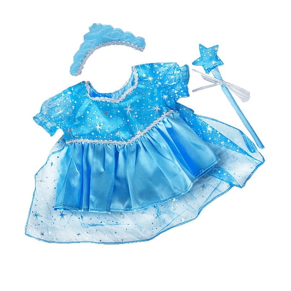 Blue Snow Princess Gown 6"-10" Winter Fantasy Dress Up Costume