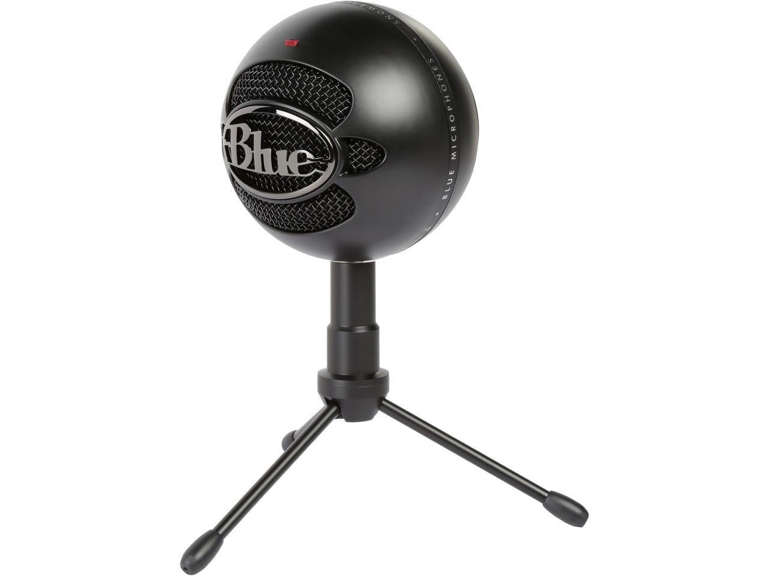 Blue Snowball iCE USB Microphone for PC, Mac, Gaming, Recording, Streaming, Podcasting, with Cardioid Condenser Mic Capsule, Adjustable Desktop Stand and USB cable, Plug 'n Play – Black - image 1 of 6