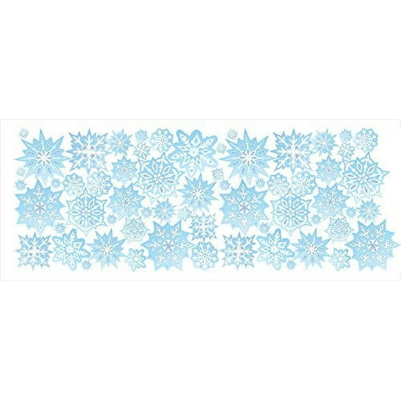 Blue Snowflake Border/Wall Decals/Snowflake Wall Decor