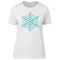 thumbnail image 1 of Blue Snowflake, Cool Winter T-Shirt Women -Image by Shutterstock, Female Medium, 1 of 4