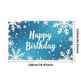 thumbnail image 1 of Blue Snowflake Themed Happy Birthday Backdrop Banner Party Decorations Photography Props for Birthday Parties Winter Celebrations Photo Booths and Event Decor, 1 of 8