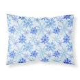 thumbnail image 1 of Blue Snowflakes Watercolor Fabric Standard Pillowcase, 1 of 2