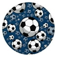 thumbnail image 1 of Blue Soccer Balls Pattern Round Fitted Tablecloth with Elastic Edge,Dining Table Cover Waterproof,Outdoor Round Tablecloth for Camping,Dining,Indoor and Outdoor, 1 of 7