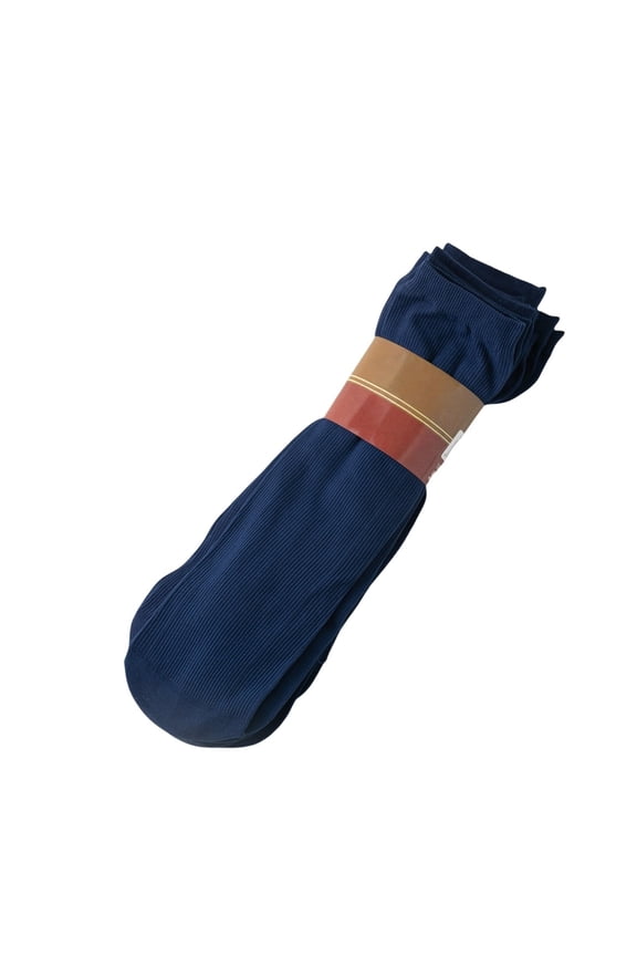 Blue Socks Men's Thin Dress Socks Transparent Business Socks Soft Nylon