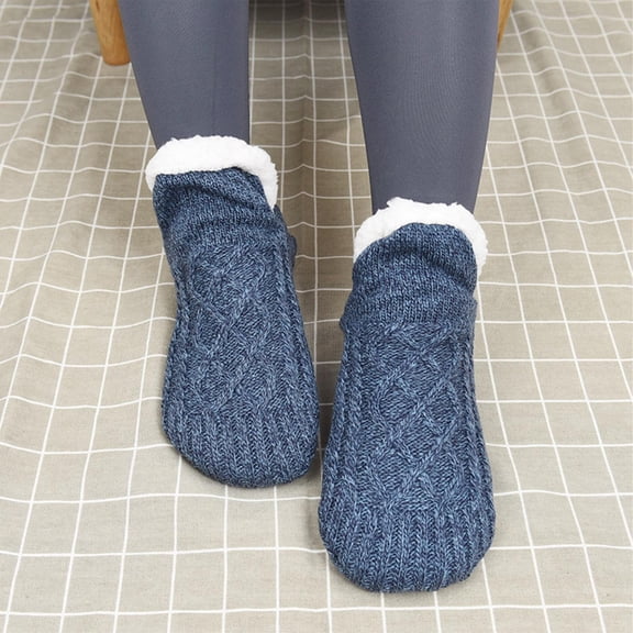 Blue Socks Men's and Women's Grips Grips with Fleece Socks