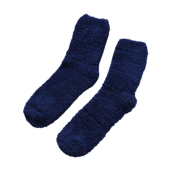 Blue Socks Mens Wool Socks Thermal Hiking Winter Boot Warm Thick Cozy Crew Comfy Work Socks for Men