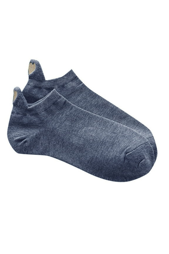 Blue Socks for Women Casual Fashion Irregular Heart Cotton Socks Sport Short Cute Gift Sock