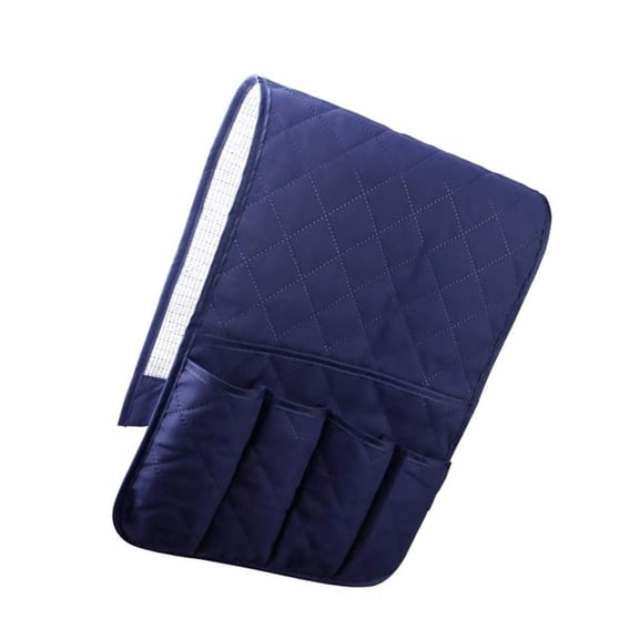 Blue Sofa Arm Organizers Multi Pocket Storage Waterproof Fabric Easy Installation