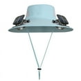 thumbnail image 1 of Blue Solar Powered Ventilated Hat In Cool Tone Adjustable Head Size Summer Outdoor Activity Gear With Built-In Fan #Ki5N8, 1 of 2