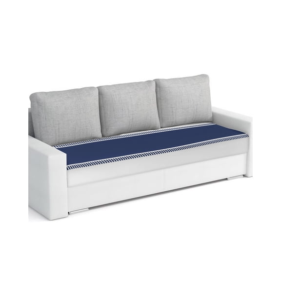 Blue Solid Color Texture Couch Cushion Covers Stretch, Washable Sofa Seat Covers Individual Seat Cushion Sofa Slipcovers Simple Blue Pattern Couch Cover Furniture Protector L-1PCS