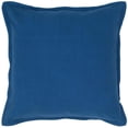 thumbnail image 1 of Blue Solid Flange Edged Modern Down Throw Pillow, 1 of 1