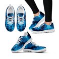 thumbnail image 1 of Blue Space Galaxy Fashion Women Lace up Flat Shoe Casual Mesh Sneaker for Ladies Comfort Lightweight Walk Footwear, 1 of 9