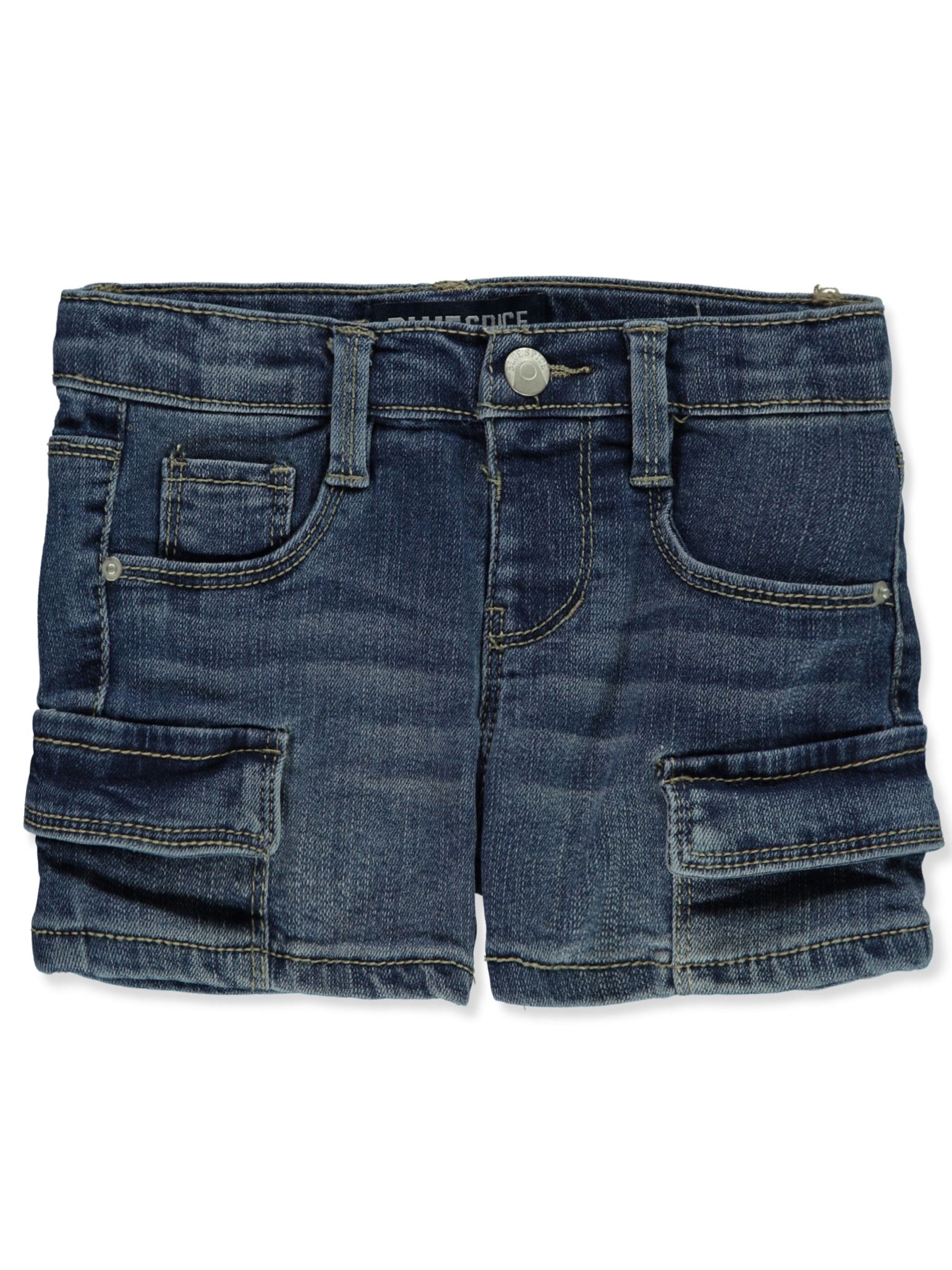 Blue Spice Girls Twill Cargo Shorts medium blue 6 Little Girls Walmart