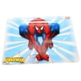 thumbnail image 1 of Blue Spider-Man Sky-Blue Streaks Clear Kids Dinner Placemat, 1 of 1
