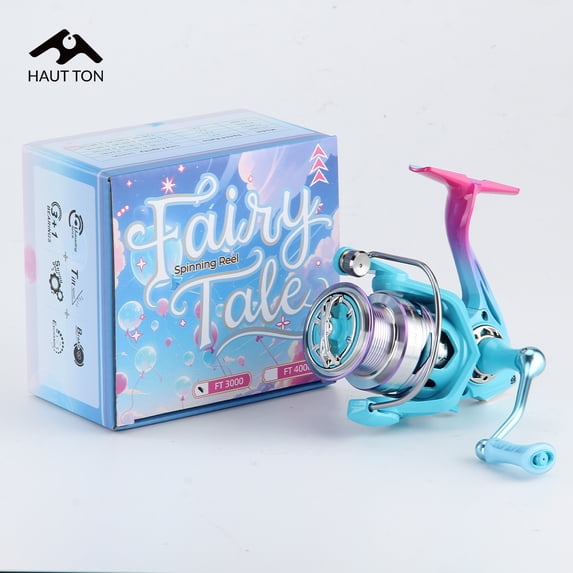 Blue Spinning Fishing Reel Single&Double Rocker Arm Optional 5.2:1 Gear Ratio 3+1 BB Perfect For Saltwater&Freshwater