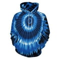 thumbnail image 1 of Blue Spiral Tie-dye Pattern 3D Print Hoodie Men Women Autumn Thin Pullover Sweatshirt Vintage Streetwear Tops, 1 of 6