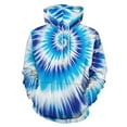 thumbnail image 1 of Blue Spiral Tie-dye Pattern 3D Print Hoodie Men Women Autumn Thin Pullover Sweatshirt Vintage Streetwear Tops, 1 of 6