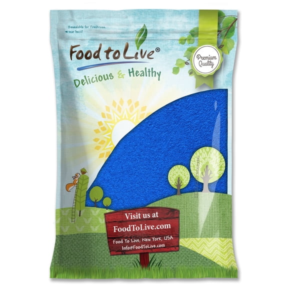 Blue Spirulina Powder, 6 Pounds Kosher, Raw, Vegan by Food to Live